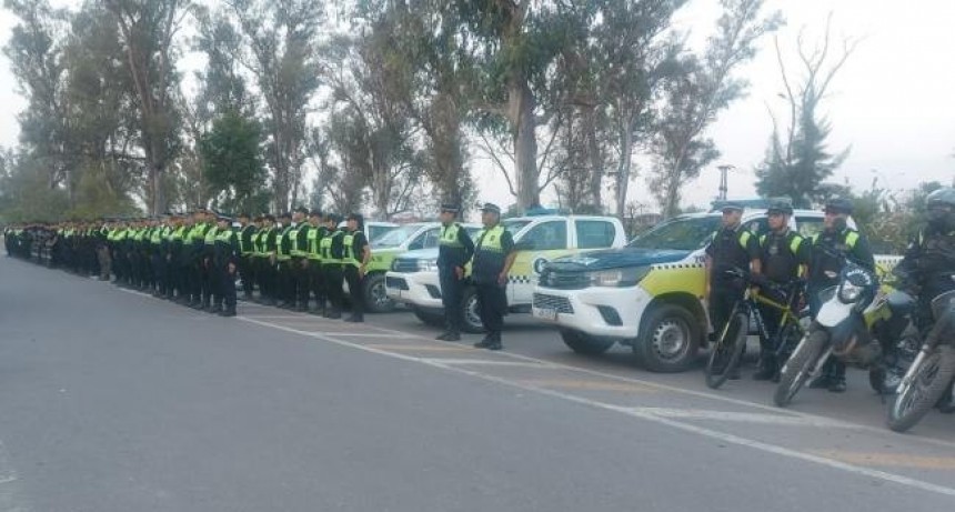 La Policía desplegó un mega operativo en las cuatro zonas principales de la Capital