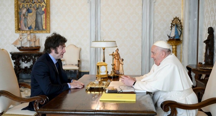 Javier Milei al papa Francisco: 