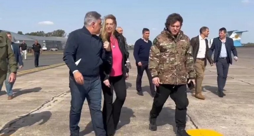 Milei analizó los incendios en Córdoba con el gobernador Llaryora