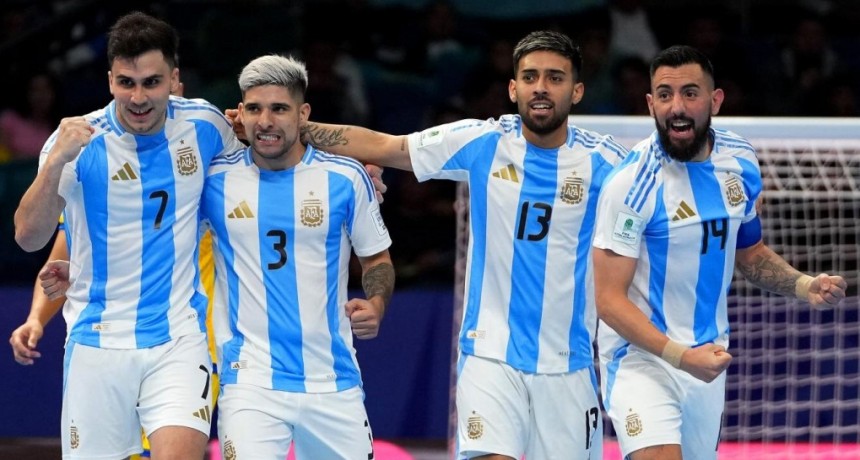 Futsal: La Selección argentina goleó a Kazajistán y jugará la semifinal ante Francia