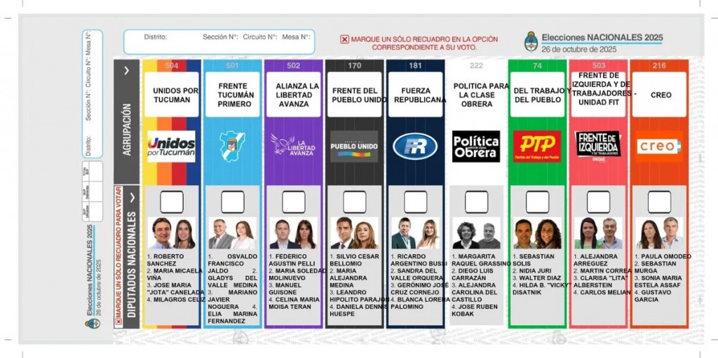 Tucumán oficializa la Boleta Única para las elecciones del 26 de octubre