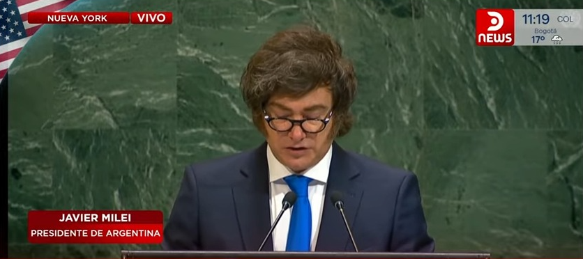 Milei criticó a la ONU por 