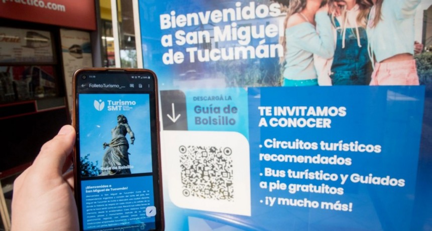 Bienvenida digital: los turistas que llegan a Tucumán ahora acceden a una guía completa escaneando un QR