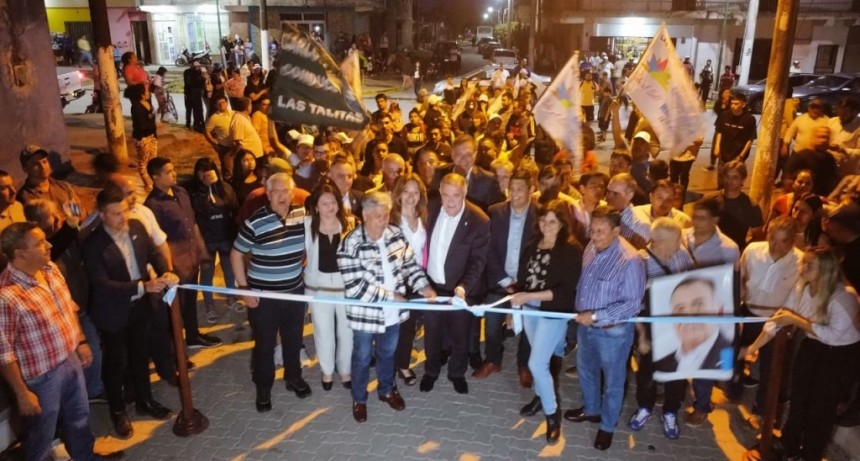 Inauguran en Las Talitas una obra vial que combina infraestructura y generación de empleo local