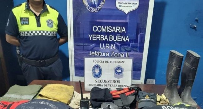 La Policía recuperó elementos robados del cuartel de Bomberos Voluntarios de Yerba Buena