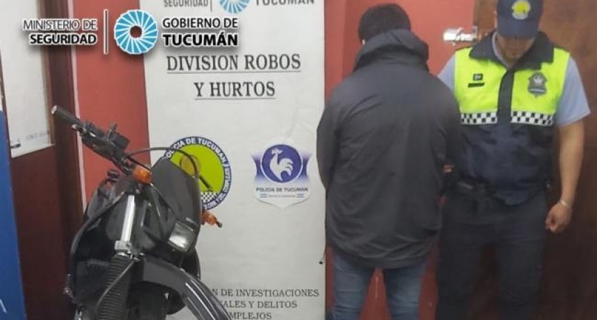 Secuestran una motocicleta por una causa de robo agravado