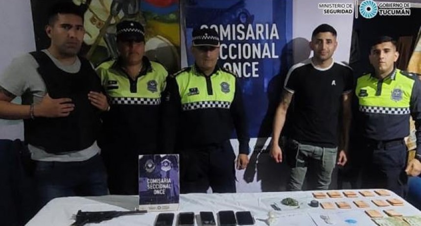 Decomisan cocaína, balanzas de precisión y dinero