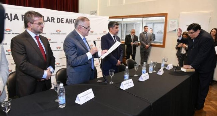 Jaldo puso en funciones al interventor de la Caja Popular de Ahorros