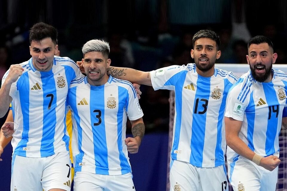 Argentina le ganó 3-2 a Francia en el Mundial de Futsal