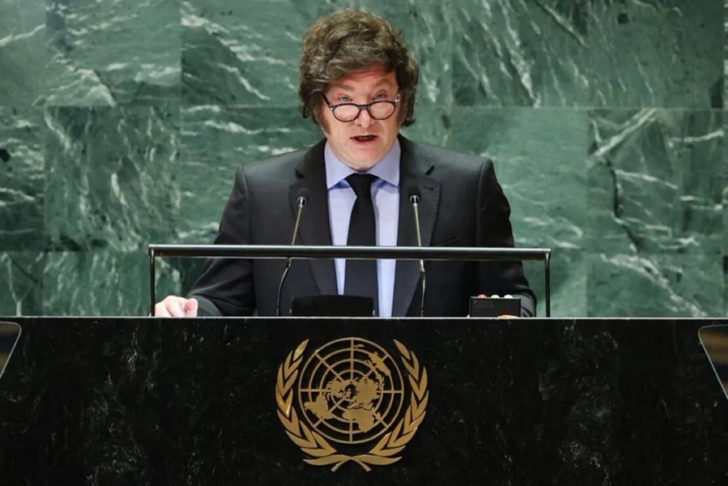 Milei copió un diálogo completo de una serie en el discurso ante la ONU