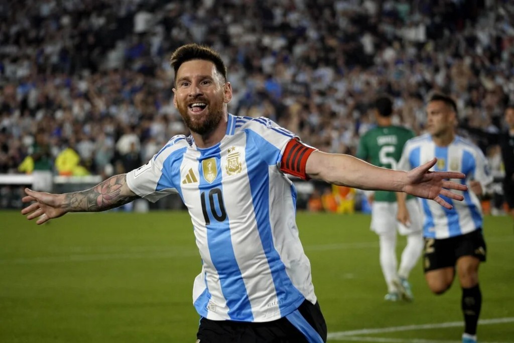 Con un hat trick de Messi, Argentina goleó a Bolivia