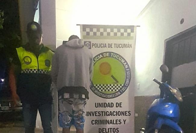 Atrapan a peligroso delincuente tras robar una motocicleta