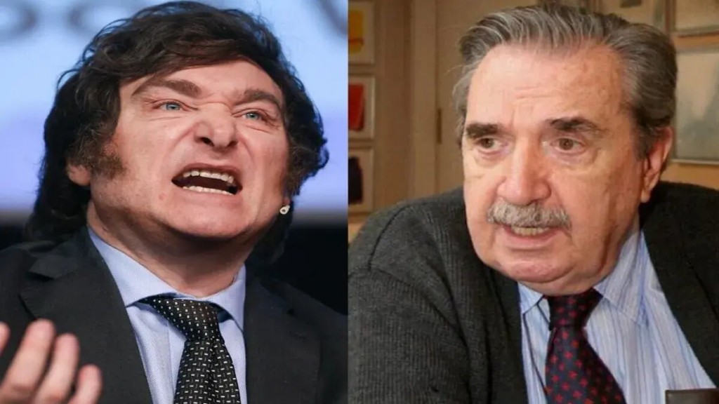 Milei criticó a Raúl Alfonsín: “Lo muestran como el padre de la democracia y fue partidario de un golpe”