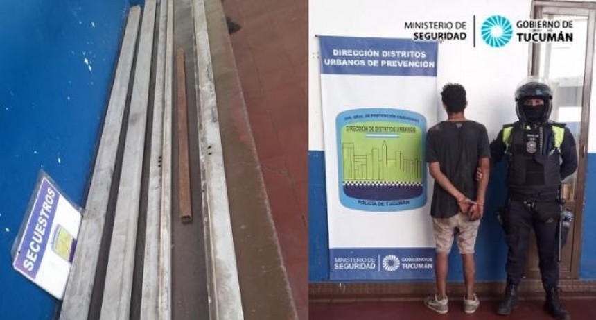 Robó en un corralón y lo atraparon