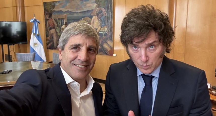 Milei elogió a Caputo por la baja de la inflación