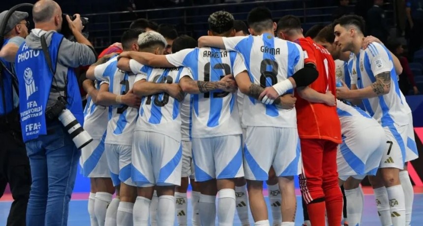 Argentina se ubicó en el tercer puesto en el ranking de selecciones masculinas de futsal