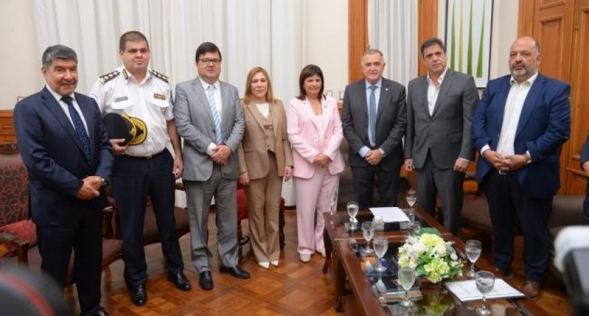 Jaldo recibió a la ministra de Seguridad de la nación, Patricia Bullrich
