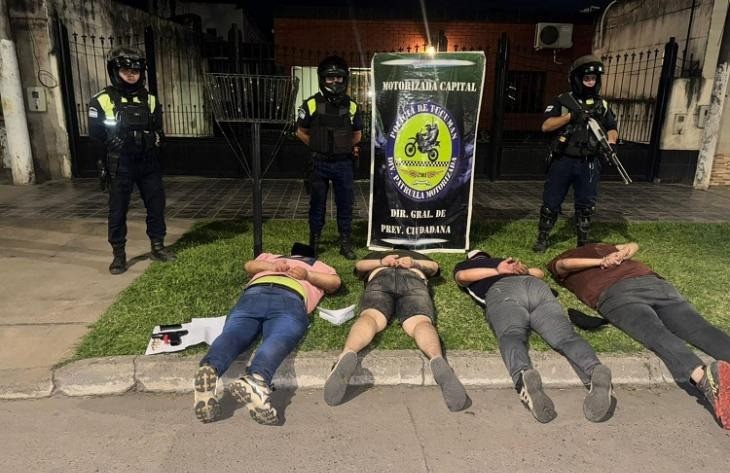 Persecución en la capital: detienen a tres hombres armados tras alerta del 911
