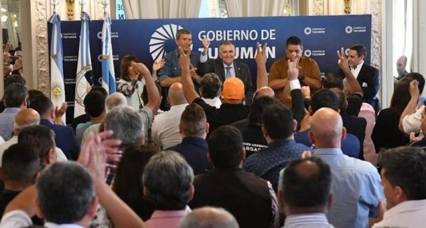 Contundente apoyo de los gremios a la gestión de Osvaldo Jaldo
