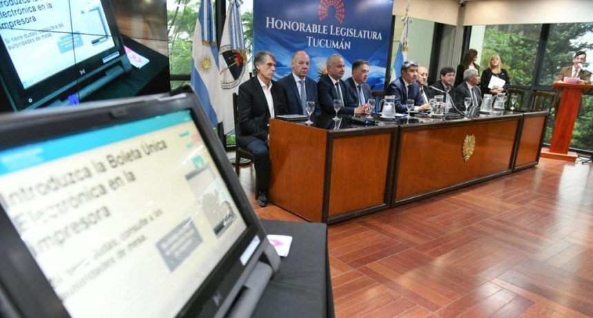 En la Legislatura se realizó una experiencia de sistema de boleta única electrónica