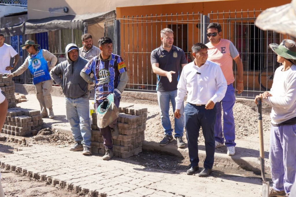 Banda del Río Salí: El Plan de Urbanización avanza en el barrio Fátima con nueva pavimentación