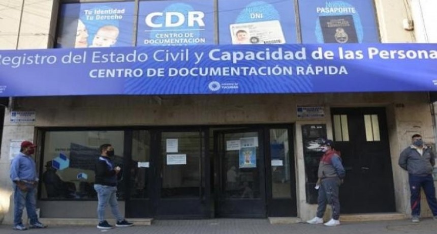 El Registro Civil de Tucumán no atenderá al público el próximo lunes 17