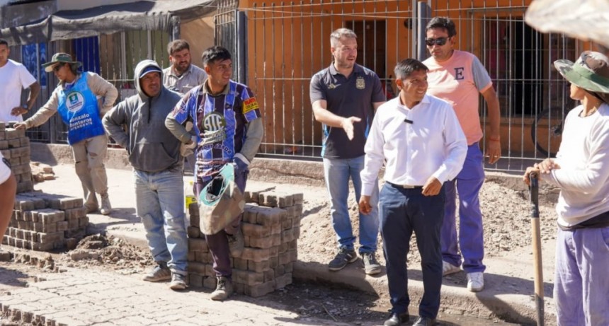 Banda del Río Salí: El Plan de Urbanización avanza en el barrio Fátima con nueva pavimentación