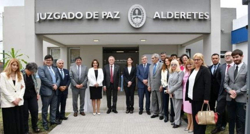Jaldo inauguró el nuevo Juzgado de Paz en Alderetes