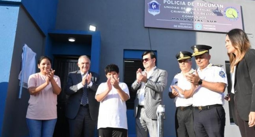 Manantial Sur: Jaldo inauguró la nueva sede de la Brigada de Investigaciones
