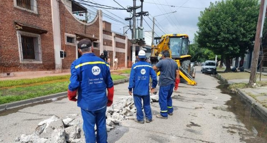 La SAT empez&oacute; obras de renovaci&oacute;n de red de cloacas