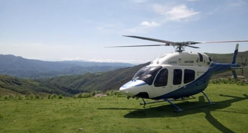 El helic&oacute;ptero de la provincia traslad&oacute; a tres pacientes de Alta Monta&ntilde;a